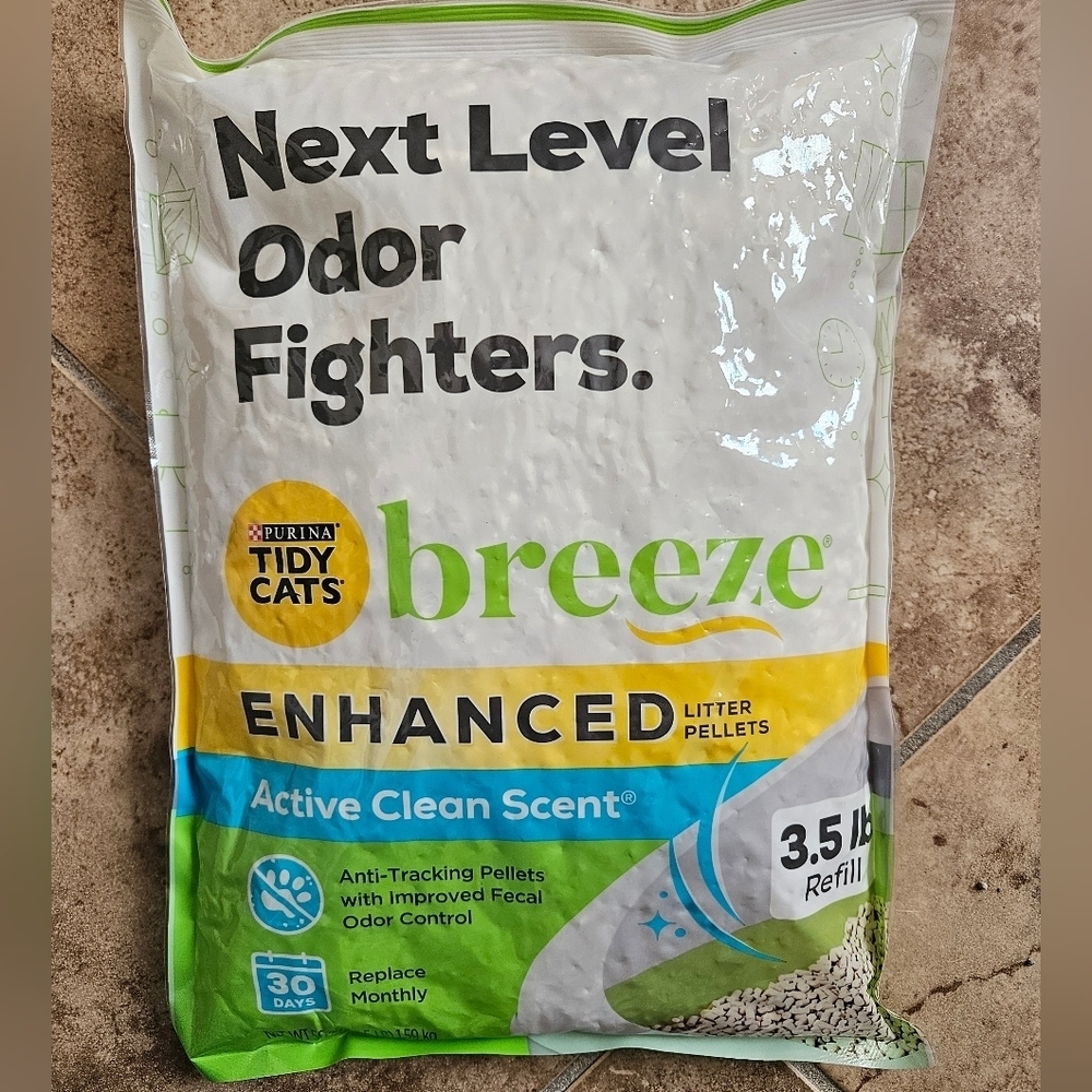 Tidy Cats Breeze Litter Box System Pellets 3.5 pound refill NEW Sealed